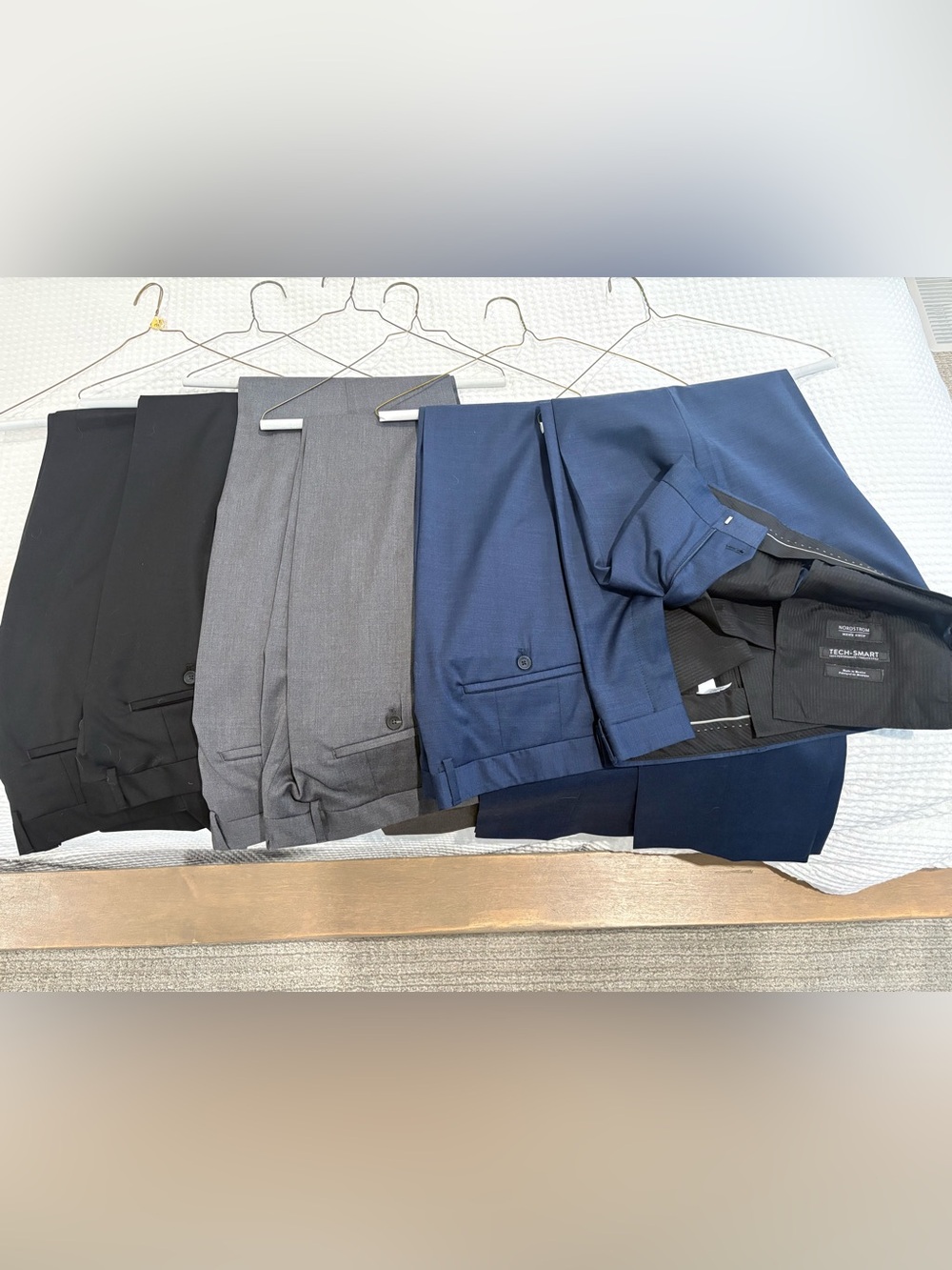 Nordstrom Men's Dress Pants Bundle — Black, Gray, Navy
